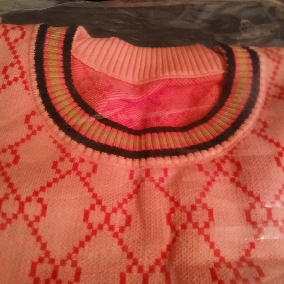 other Sweaters - Pink Argyle Women's Sweater